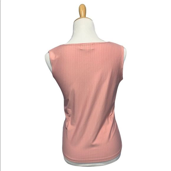 Beechers Brook Fairweather | Pink & White Striped Tank Top - Picture 4 of 6